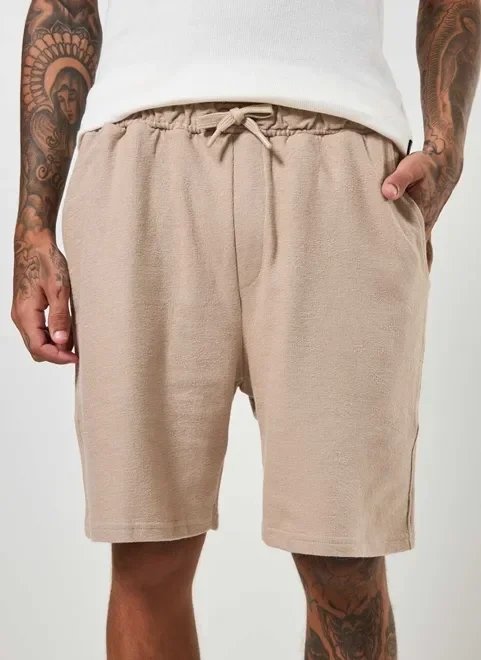 bermuda em malha atoalhada bermuda em malha atoalhada