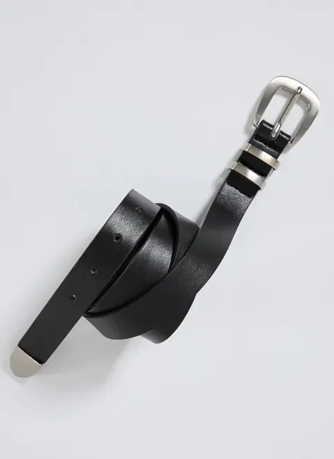 cinto preto fivela prateada cinto preto fivela prateada