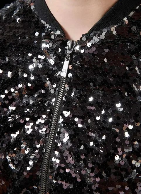 jaqueta preta bomber paetê jaqueta preta bomber paetê