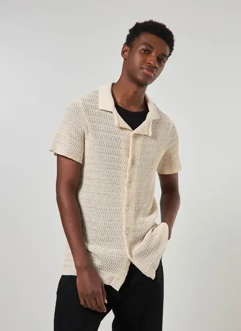 camisa tricô off-white camisa tricô off-white