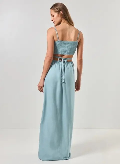 vestido longo azul bordado vestido longo azul bordado