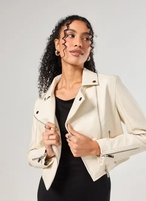 jaqueta perfecto cropped em poliuretano jaqueta perfecto cropped em poliuretano