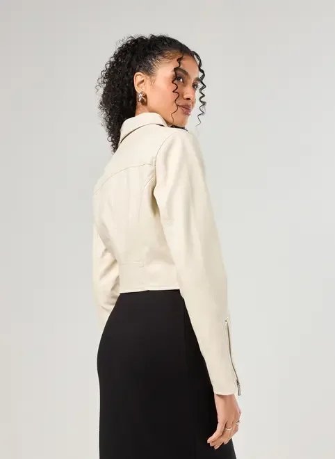 jaqueta perfecto cropped em poliuretano jaqueta perfecto cropped em poliuretano