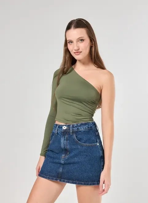 blusa manga única em poliamida blusa manga única em poliamida