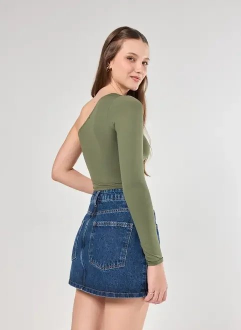 blusa manga única em poliamida blusa manga única em poliamida