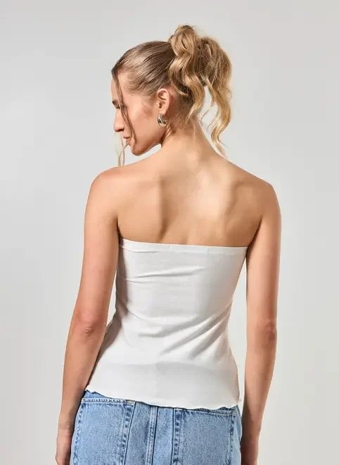 blusa sem alça com brilho blusa sem alça com brilho