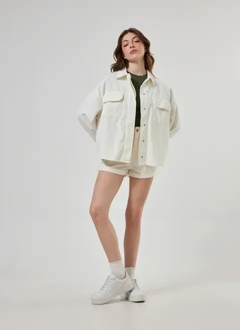 jaqueta estilo camisa veludo cotelê jaqueta estilo camisa veludo cotelê