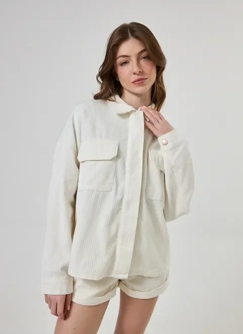 jaqueta estilo camisa veludo cotelê jaqueta estilo camisa veludo cotelê