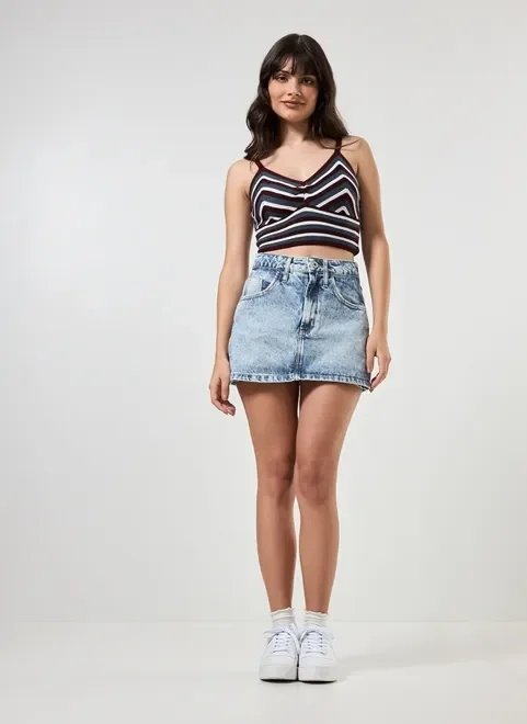 top cropped em tricô listrado top cropped em tricô listrado