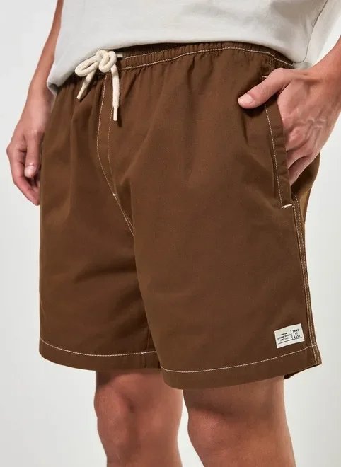 bermuda short em sarja marrom bermuda short em sarja marrom