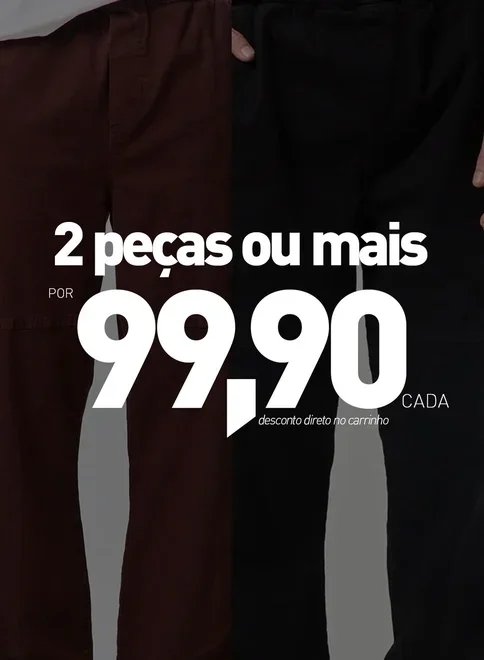 calça cargo reta em sarja calça cargo reta em sarja