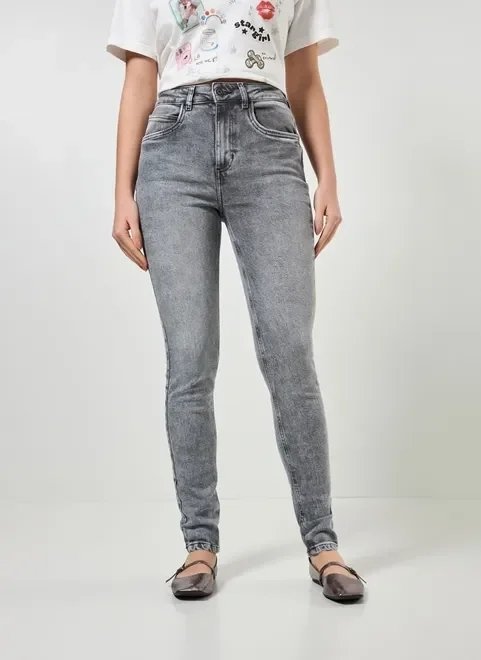 calça jeans skinny cintura alta calça jeans skinny cintura alta