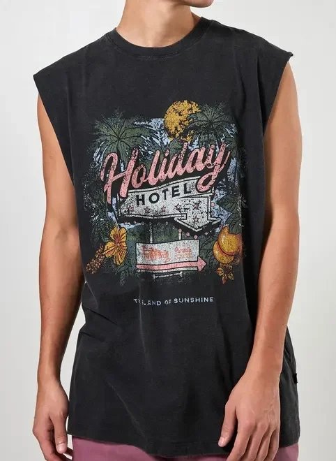 camiseta regata estonada holiday camiseta regata estonada holiday