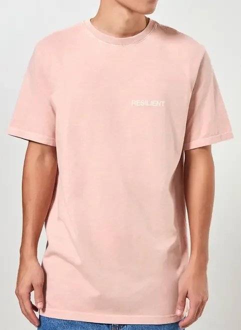 camiseta rosa estonada resilient camiseta rosa estonada resilient