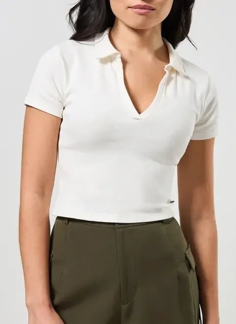 blusa polo justinha branca blusa polo justinha branca