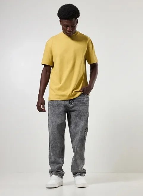 camiseta box em malha estruturada camiseta box em malha estruturada