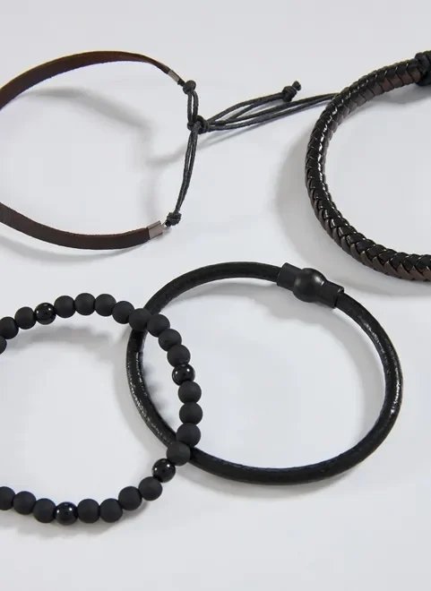 conjunto de pulseiras trançadas bronze conjunto de pulseiras trançadas bronze