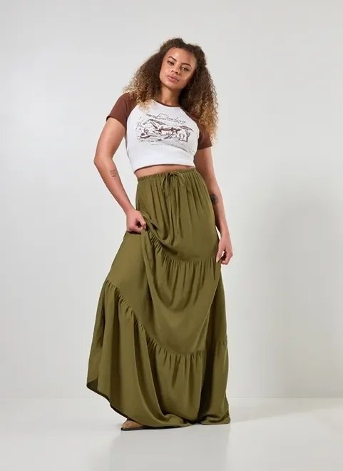 saia longa com amarração saia longa com amarração