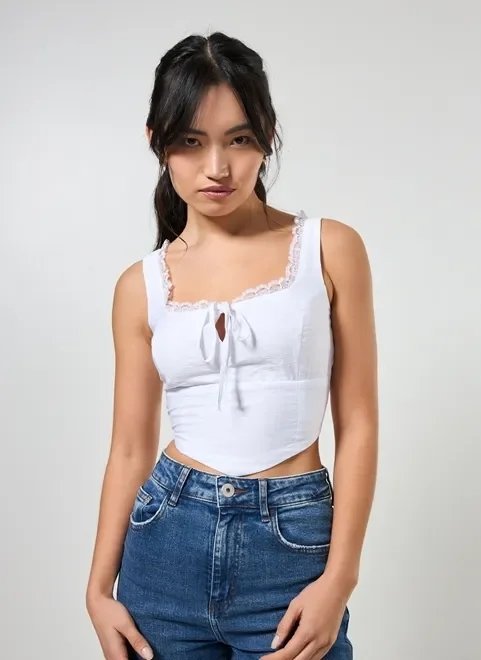 blusa corselet romântica off-white blusa corselet romântica off-white