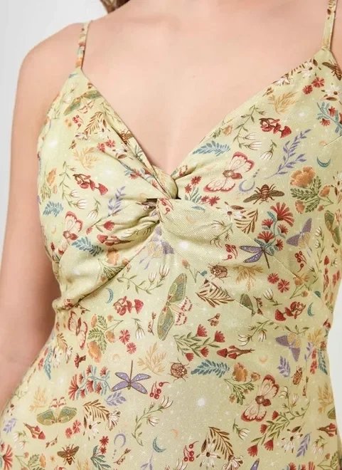 vestido longo verde estampa mística vestido longo verde estampa mística