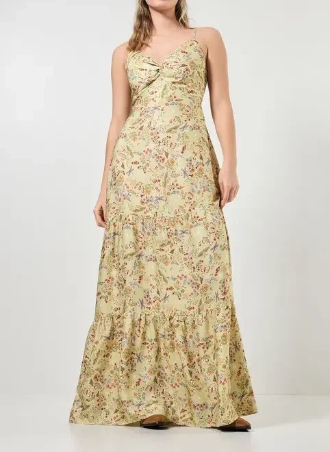 vestido longo verde estampa mística vestido longo verde estampa mística