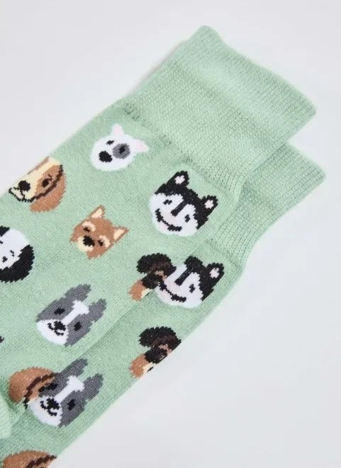 meia verdinha cachorrinhos meia verdinha cachorrinhos