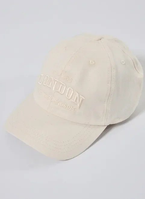 boné off-white bordado london boné off-white bordado london