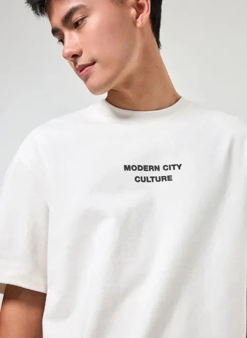 camiseta box em malhão com escrito camiseta box em malhão com escrito