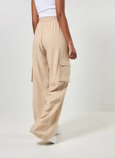calça pantalona cargo areia calça pantalona cargo areia