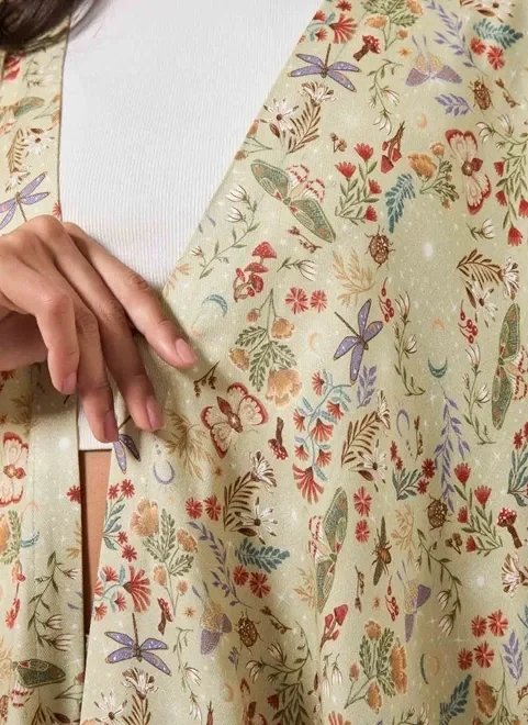 kimono verde estampa mística kimono verde estampa mística