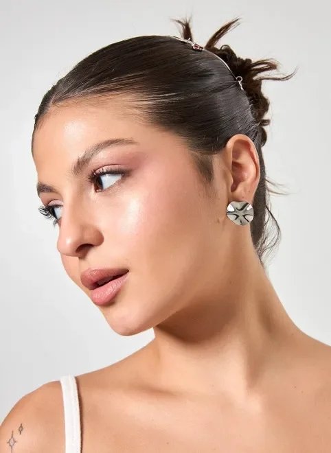 kit brinco martelado e argola kit brinco martelado e argola