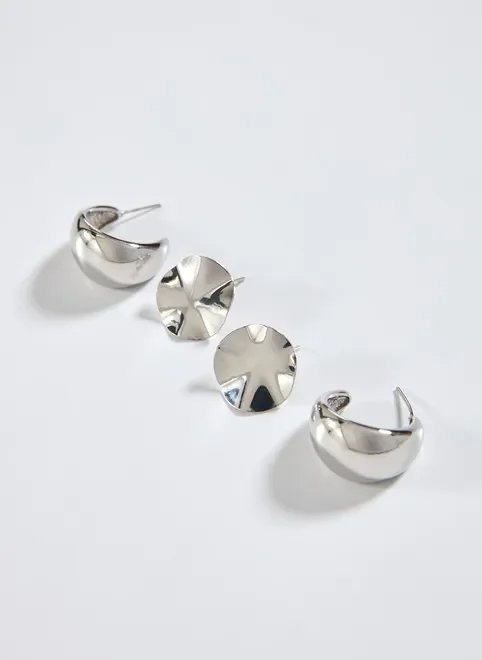 kit brinco martelado e argola kit brinco martelado e argola