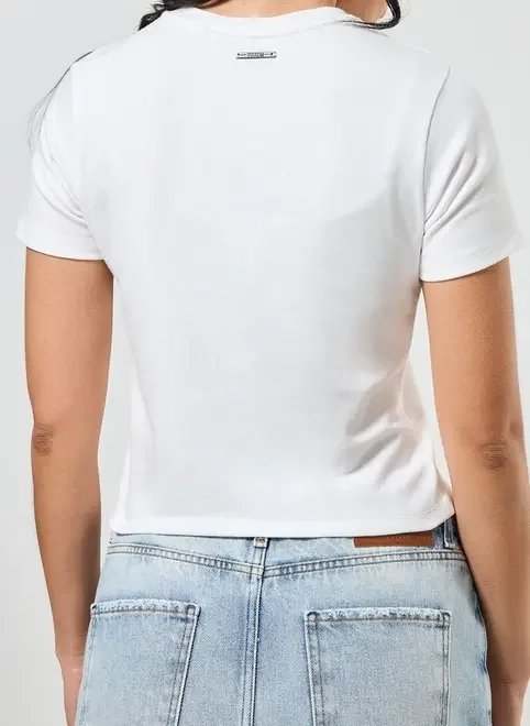 blusa mini tee branca coelho blusa mini tee branca coelho