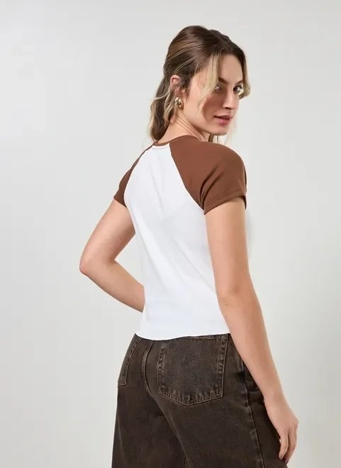 blusa raglan marrom western blusa raglan marrom western