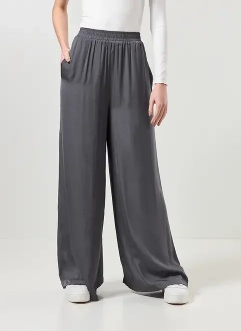 calça pantalona cinza chumbo calça pantalona cinza chumbo