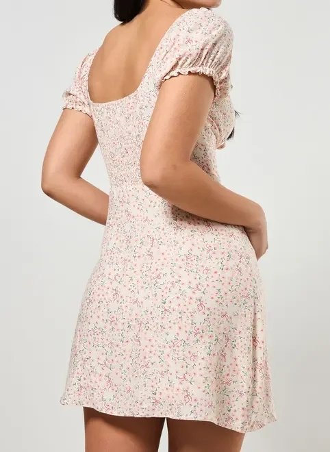 vestido macaquinho romântico florzinhas vestido macaquinho romântico florzinhas