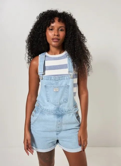 macacão curto jeans macacão curto jeans