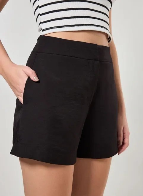 short preto alfaiataria short preto alfaiataria