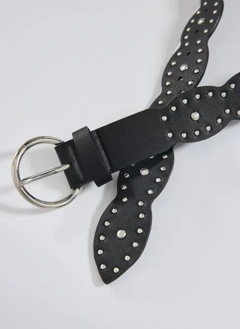 cinto preto boho em poliuretano cinto preto boho em poliuretano