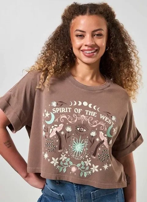 camiseta cropped estampa mística camiseta cropped estampa mística