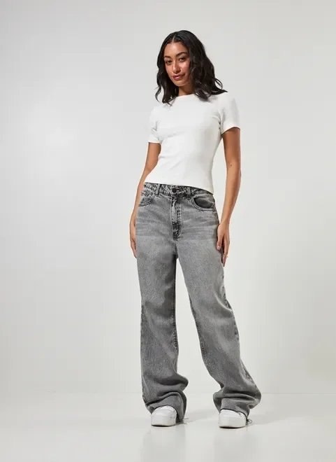 blusa manga curta em ribana blusa manga curta em ribana