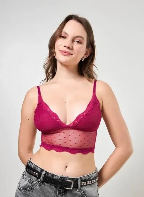 top de renda cereja top de renda cereja