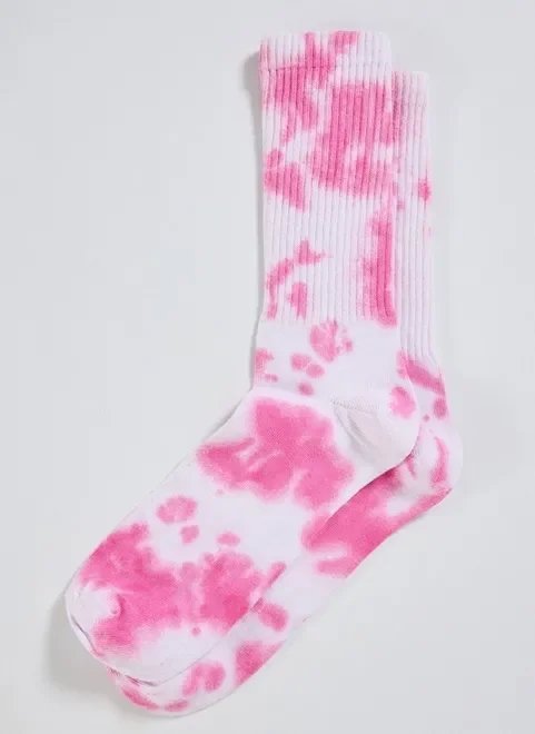 meia tie-dye rosa meia tie-dye rosa