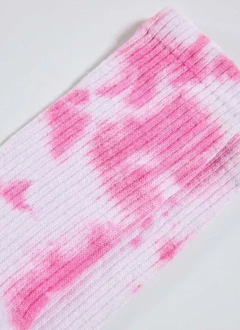 meia tie-dye rosa meia tie-dye rosa
