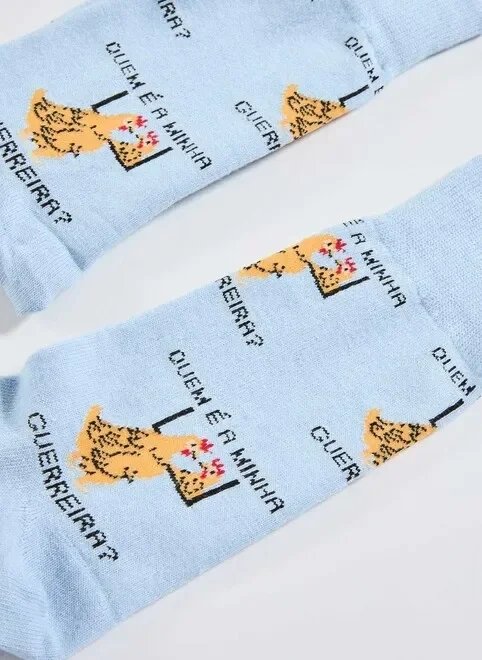 meia azul galinha guerreira meia azul galinha guerreira