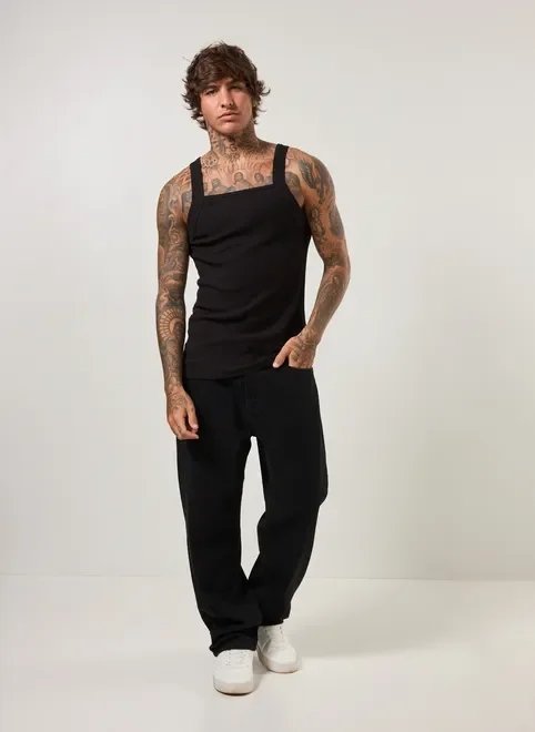 regata slim com decote quadrado regata slim com decote quadrado