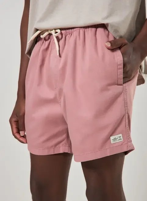 bermuda short em sarja rose bermuda short em sarja rose