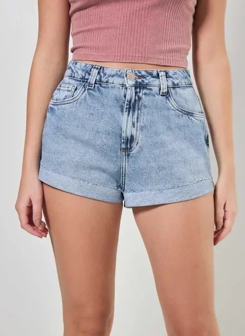 short jeans hot pants barra dobrada short jeans hot pants barra dobrada