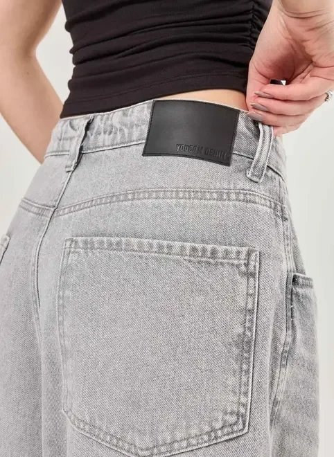 calça jeans wide leg ampla cintura baixa calça jeans wide leg ampla cintura baixa