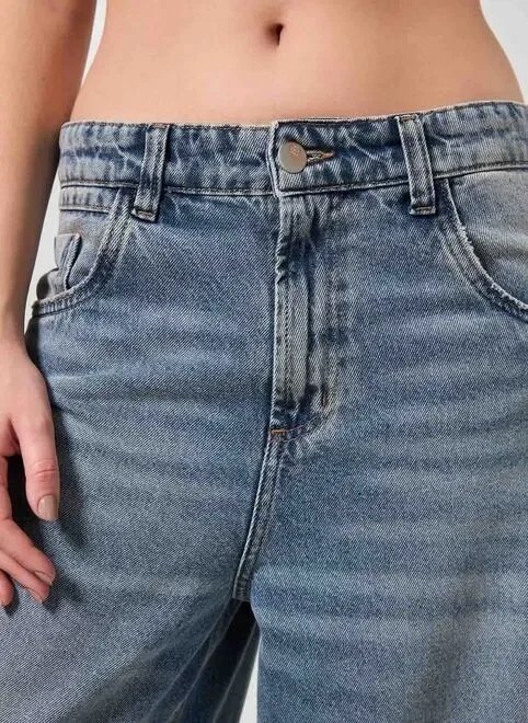 calça jeans wide leg ampla cintura baixa calça jeans wide leg ampla cintura baixa